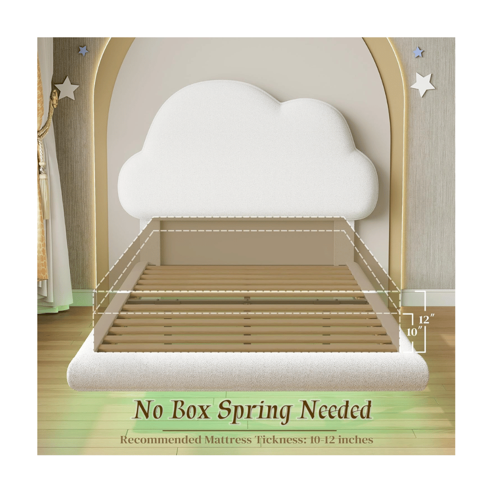 LIKIMIO soft cloud bed frame