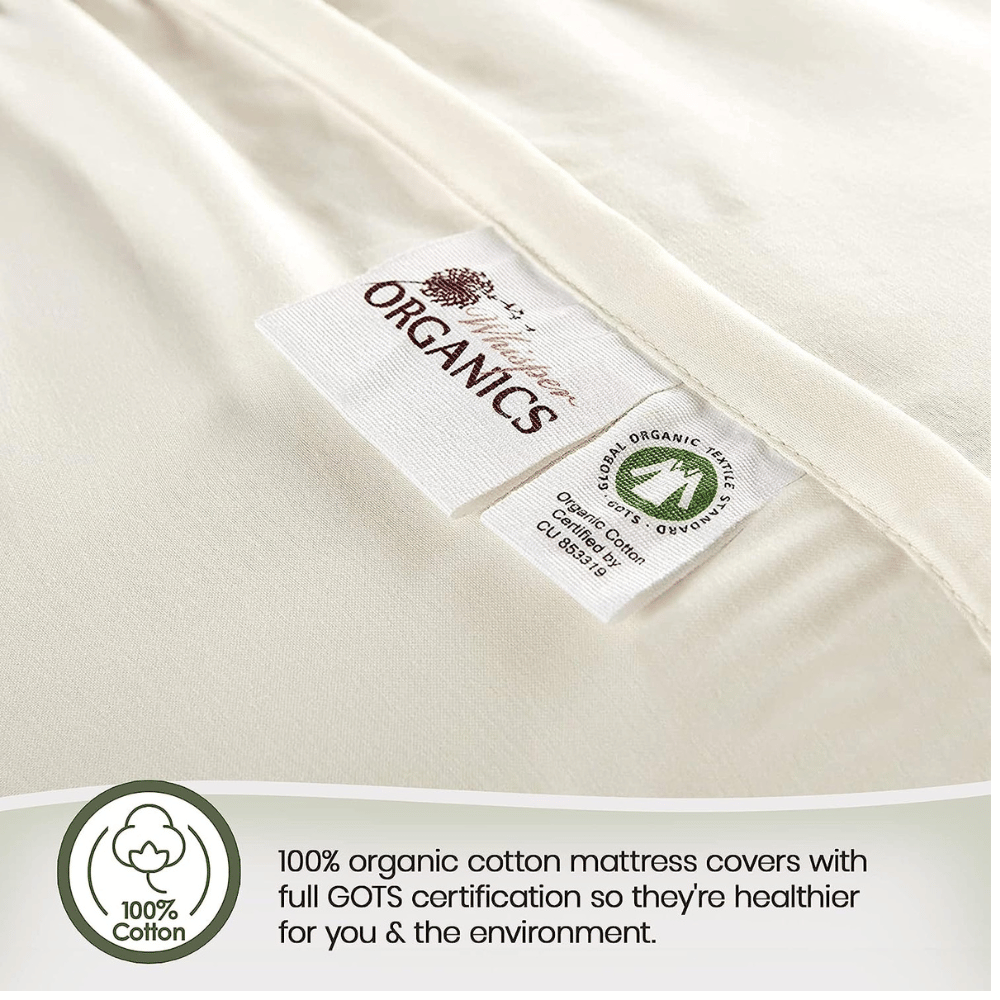 Whisper Organics mattress pad breathable cover