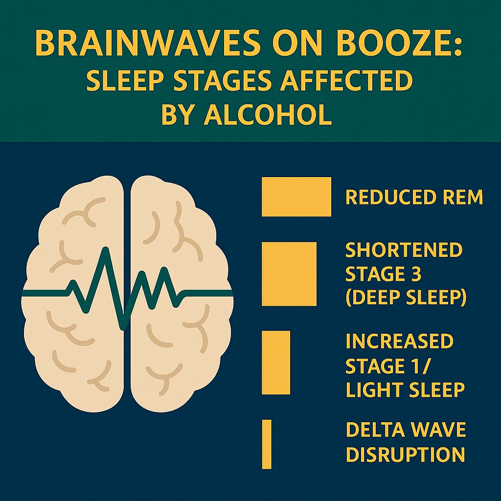 Alcohol effects on brain sleep