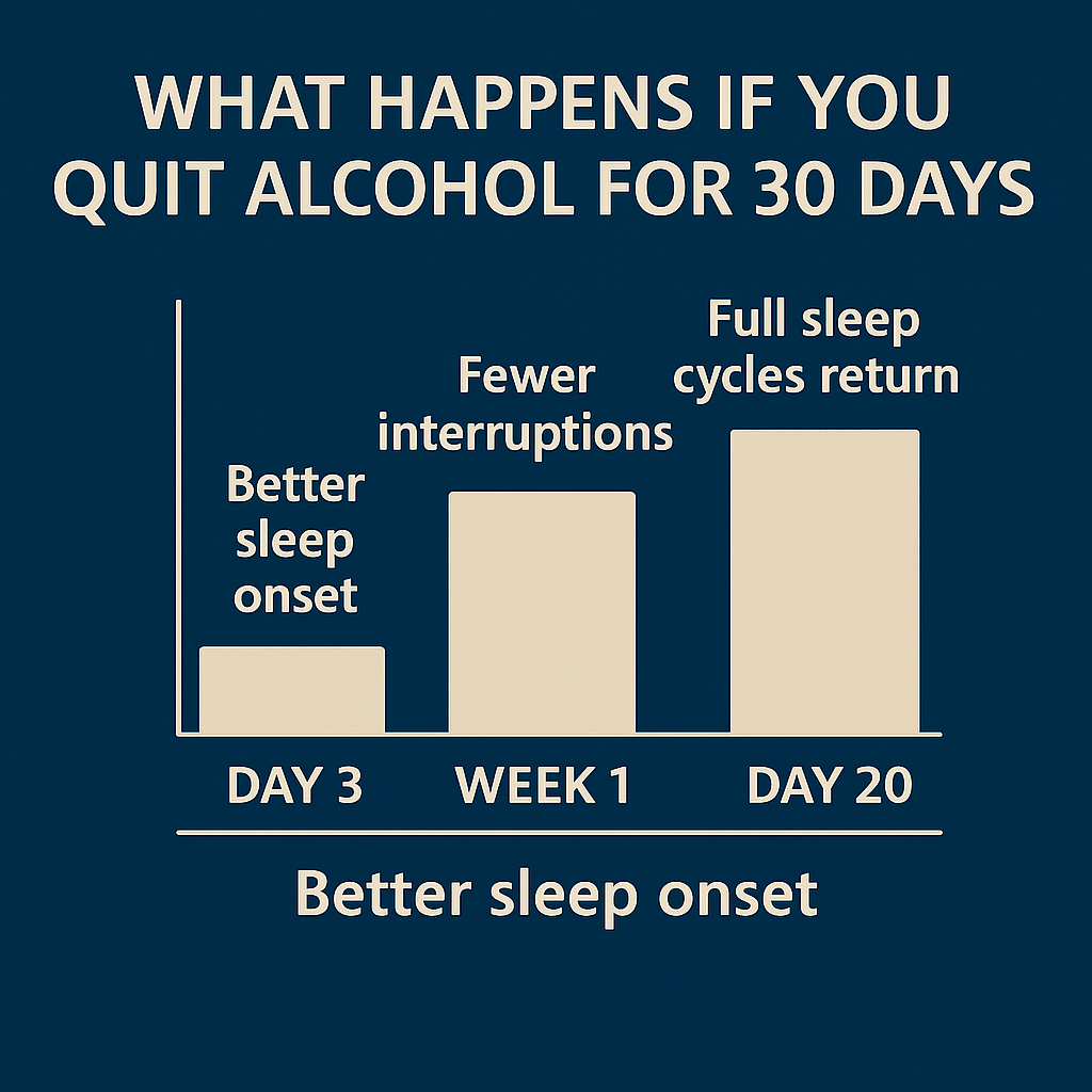 Sleep recovery timeline from alcohol