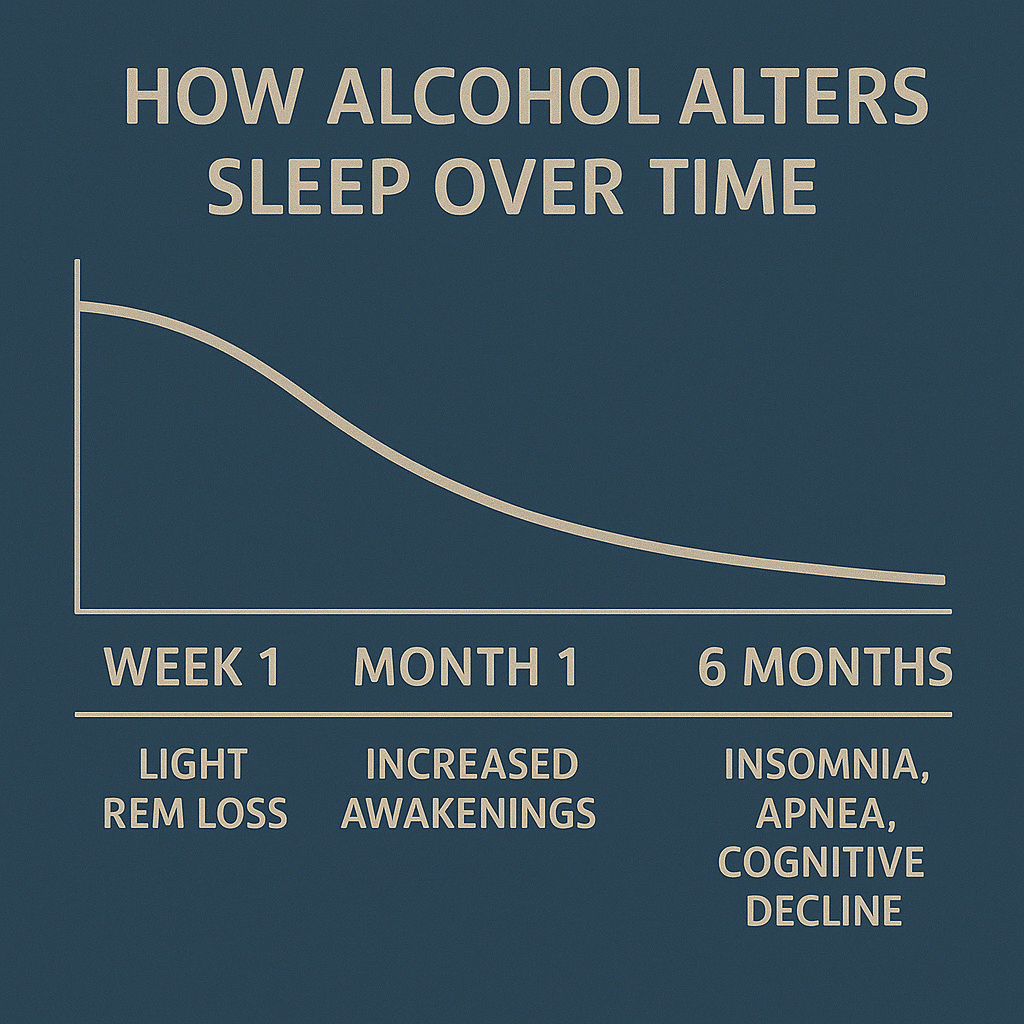 Alcohol sleep disruption timeline