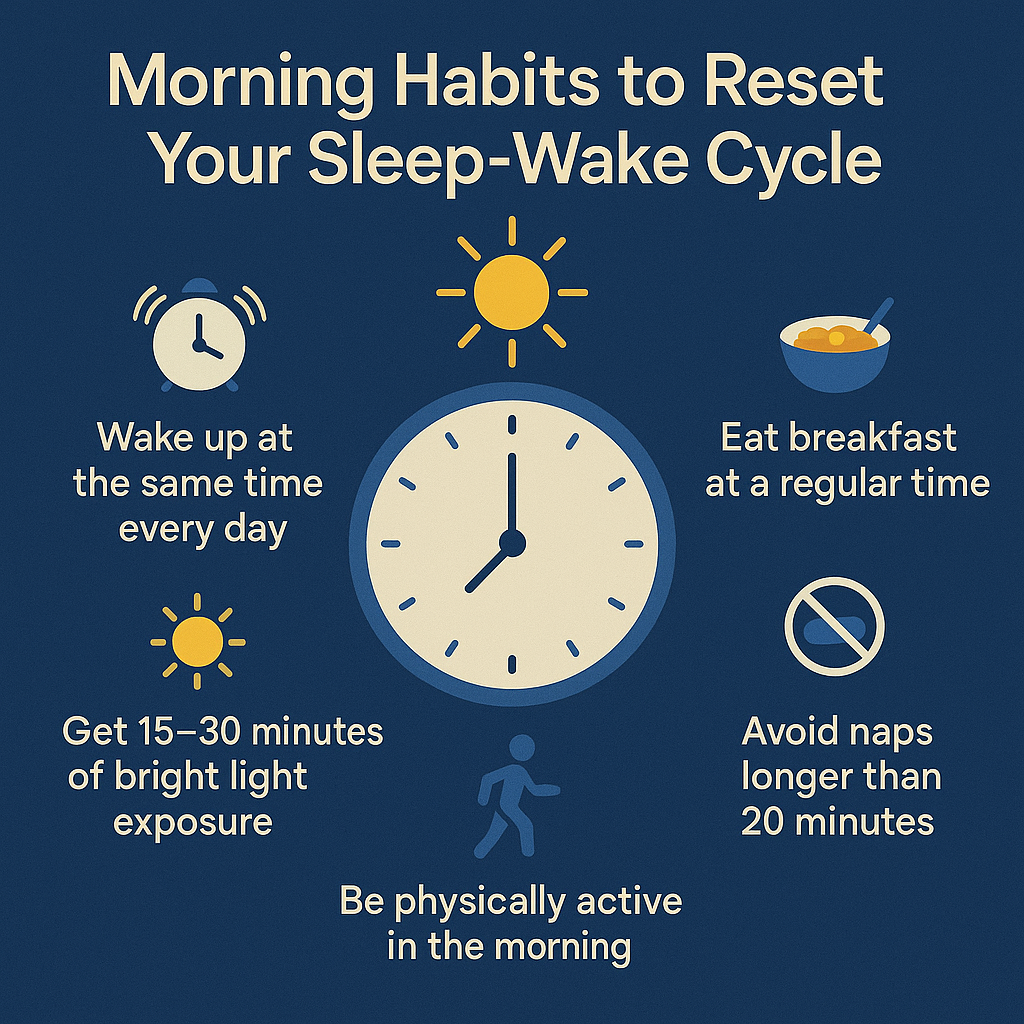 Morning habits to reset sleep