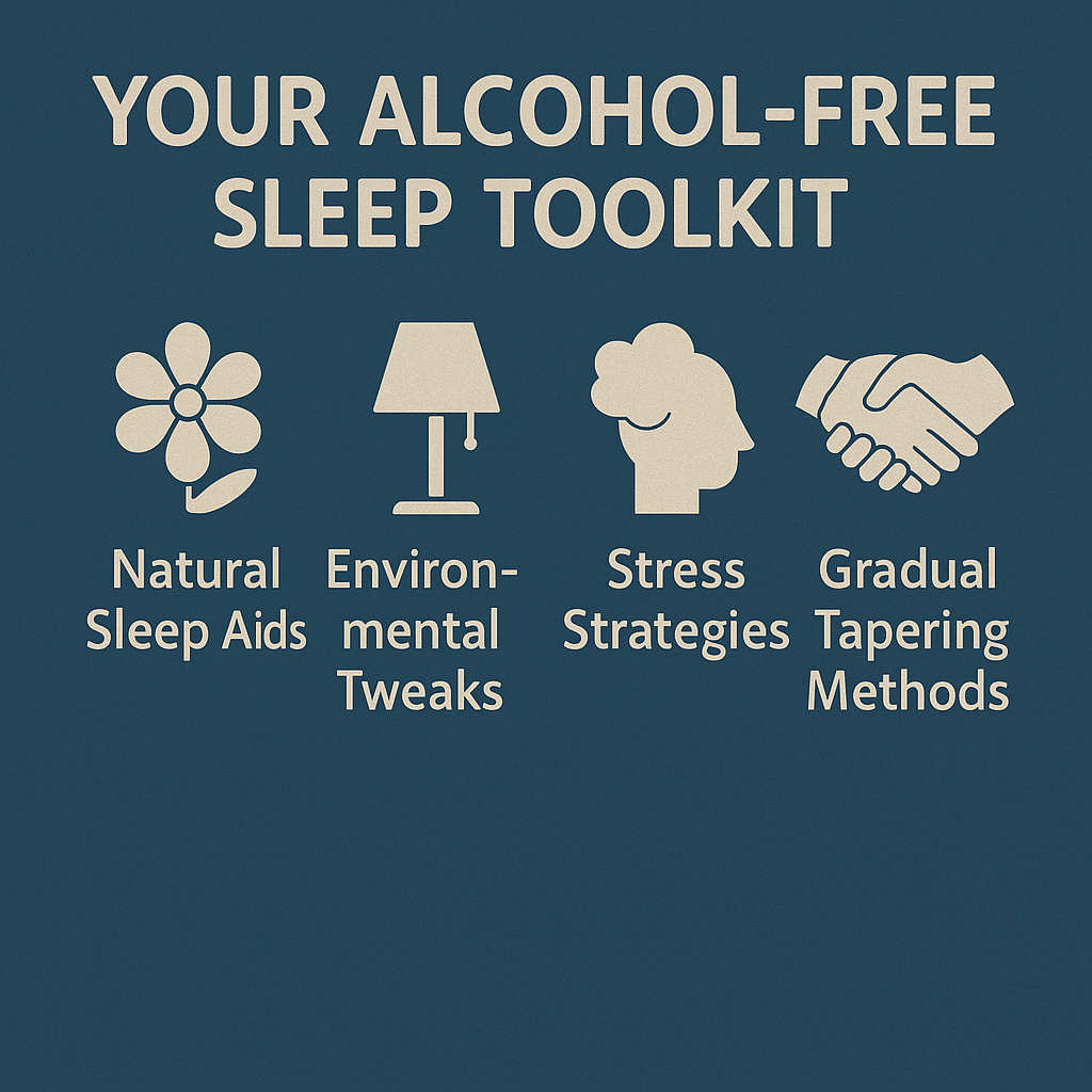 Alcohol-free sleep aid icons