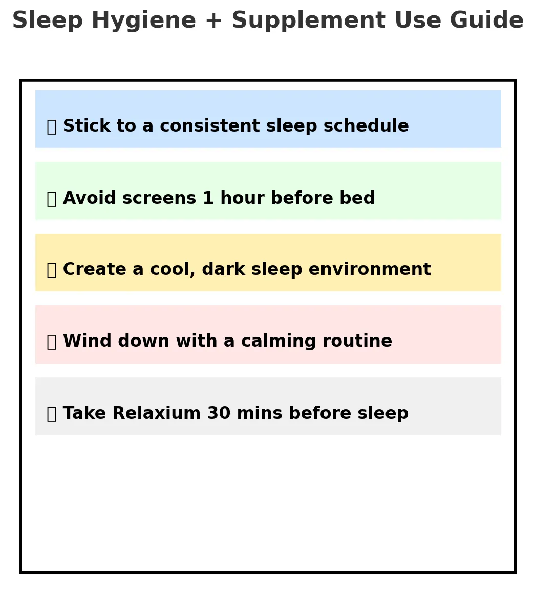 Relaxium sleep hygiene tips
