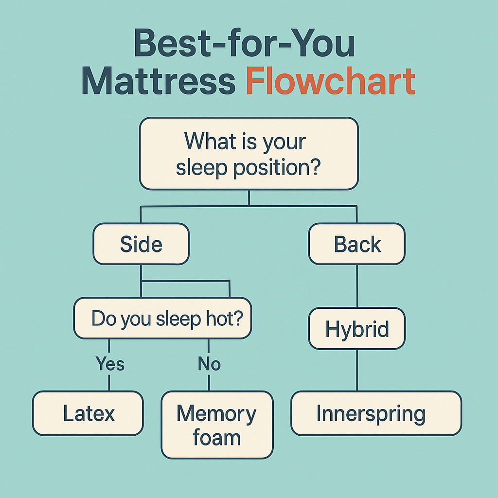 Mattress selection based on sleep.