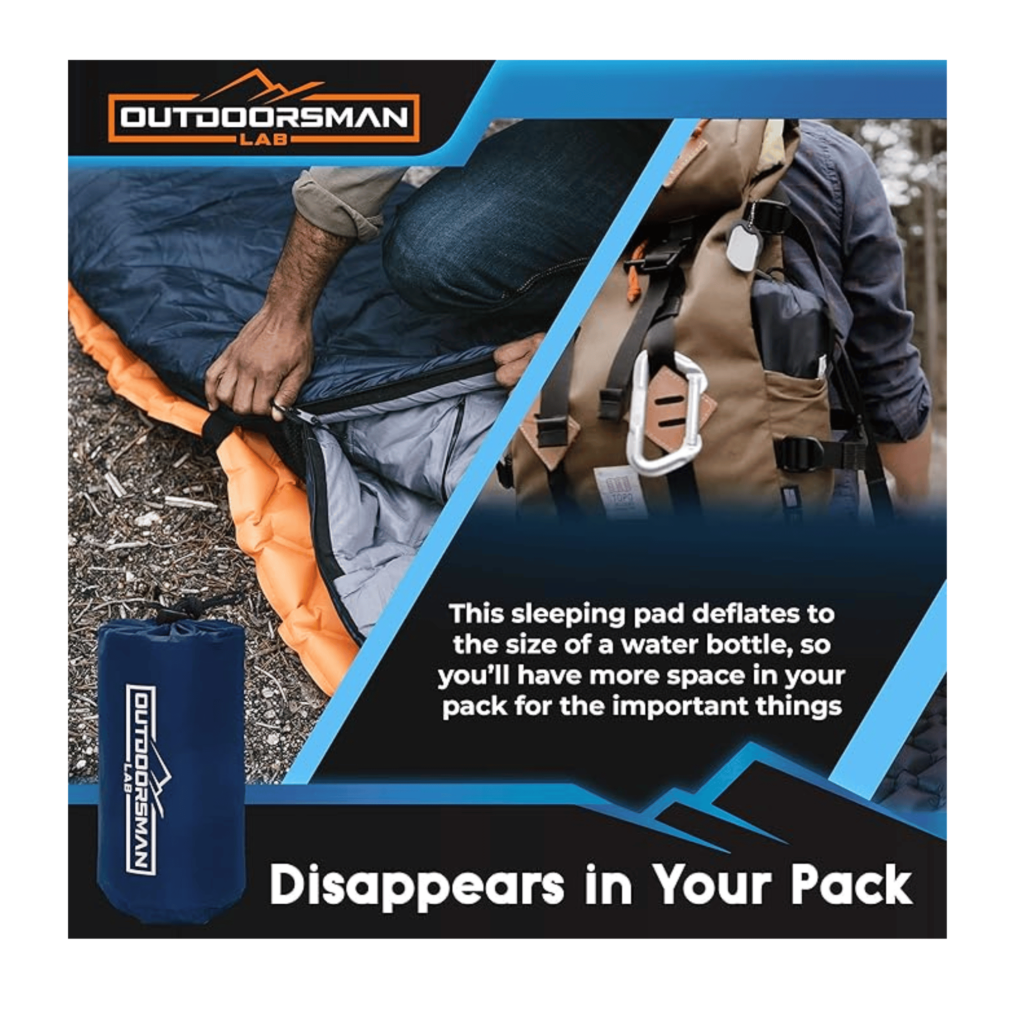 OutdoorsmanLab durable materials sleeping pad.