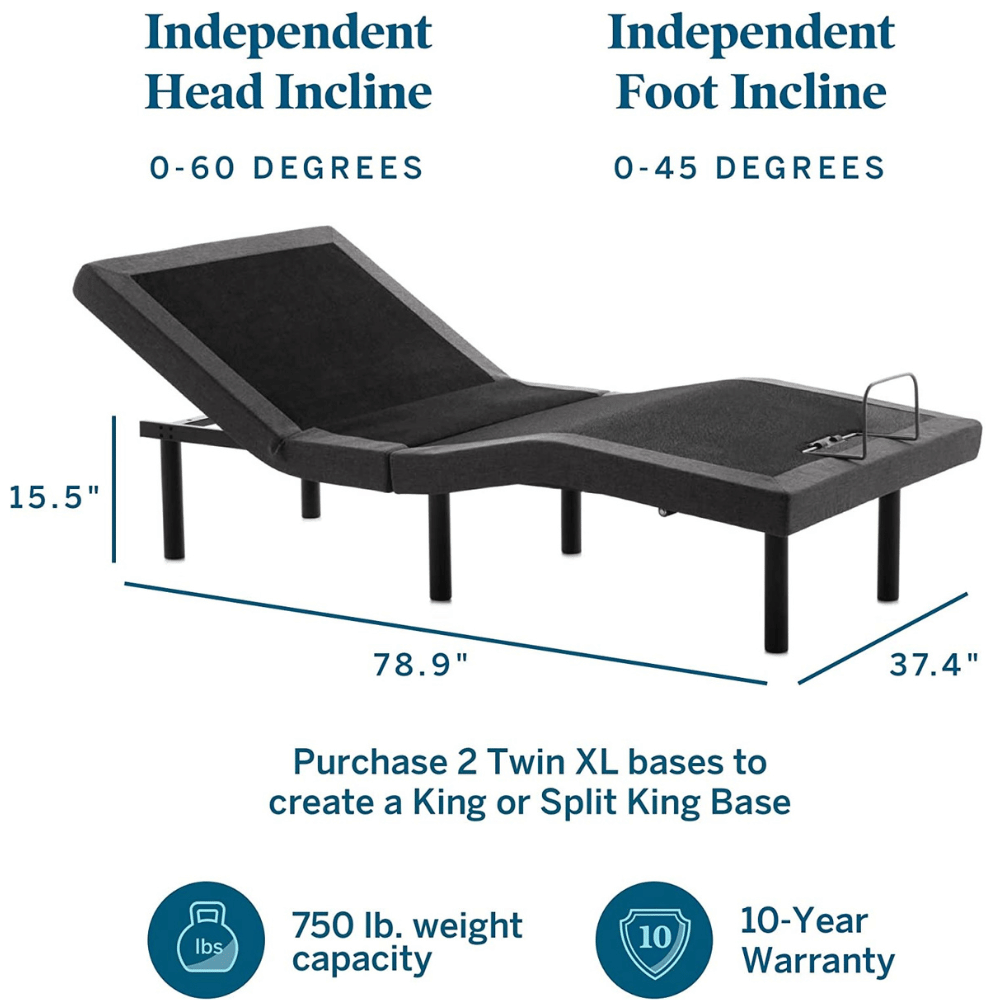 LUCID adjustable base incline specifications