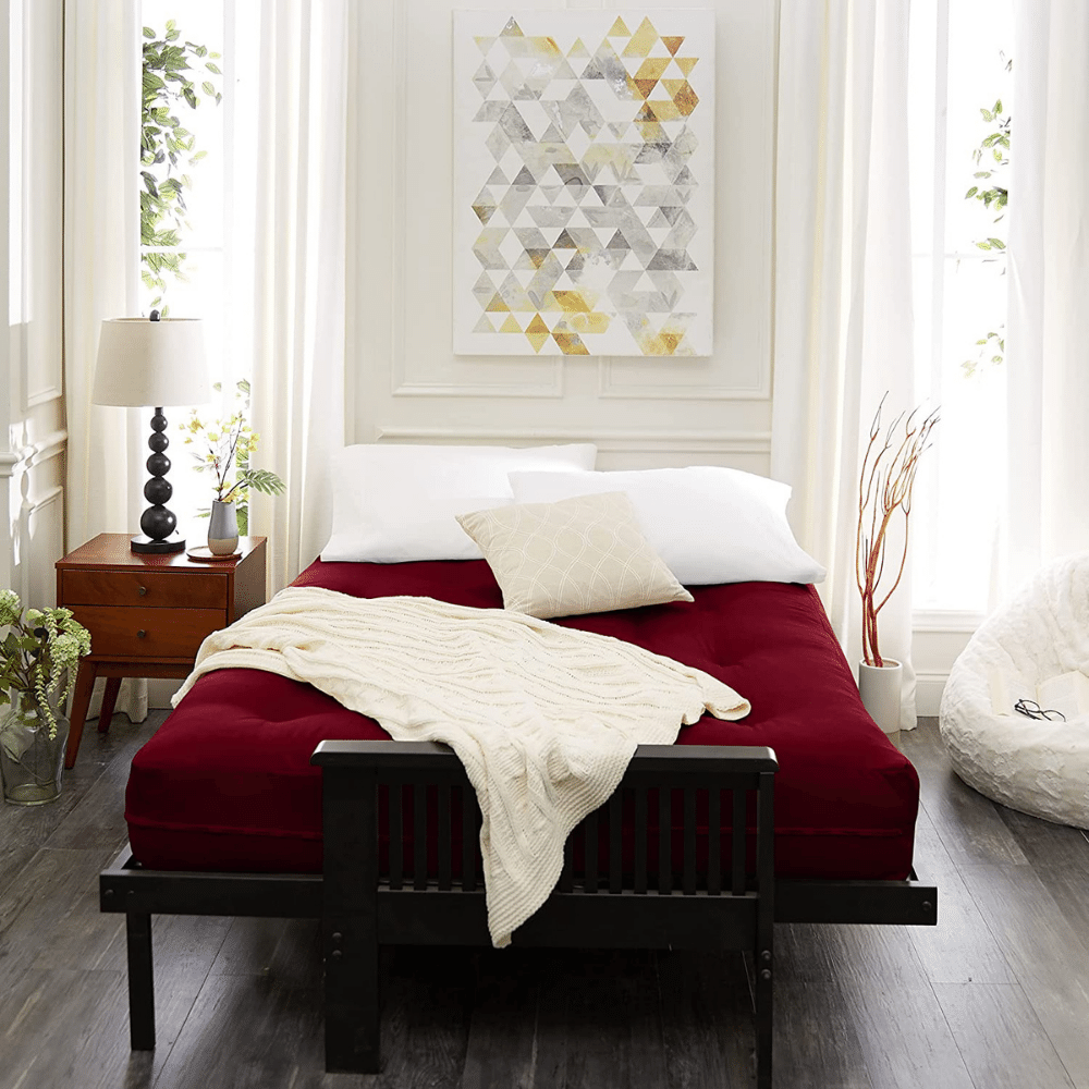 Full-size cotton futon mattress by Mozaic