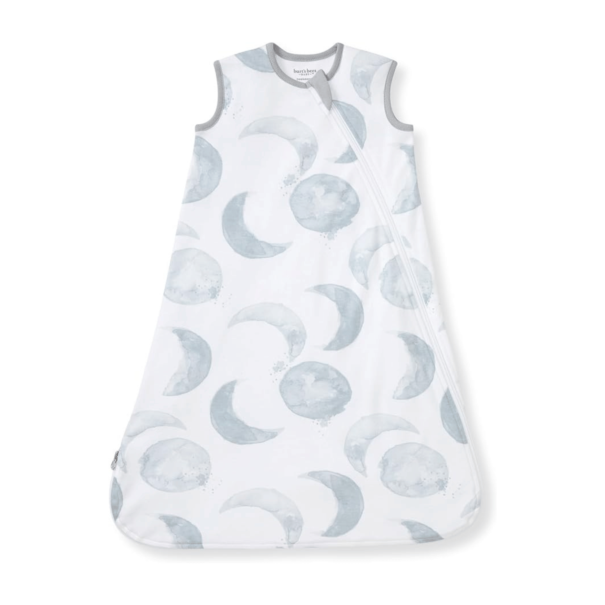 Moon print baby quilt organic