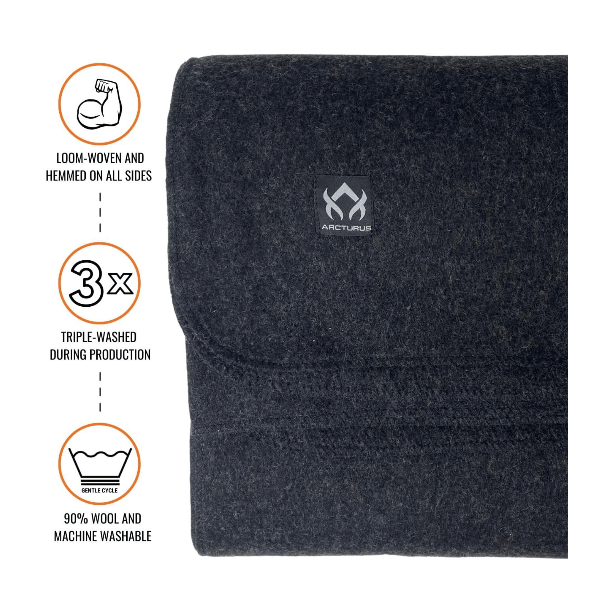 Arcturus wool blanket triple-washed wool