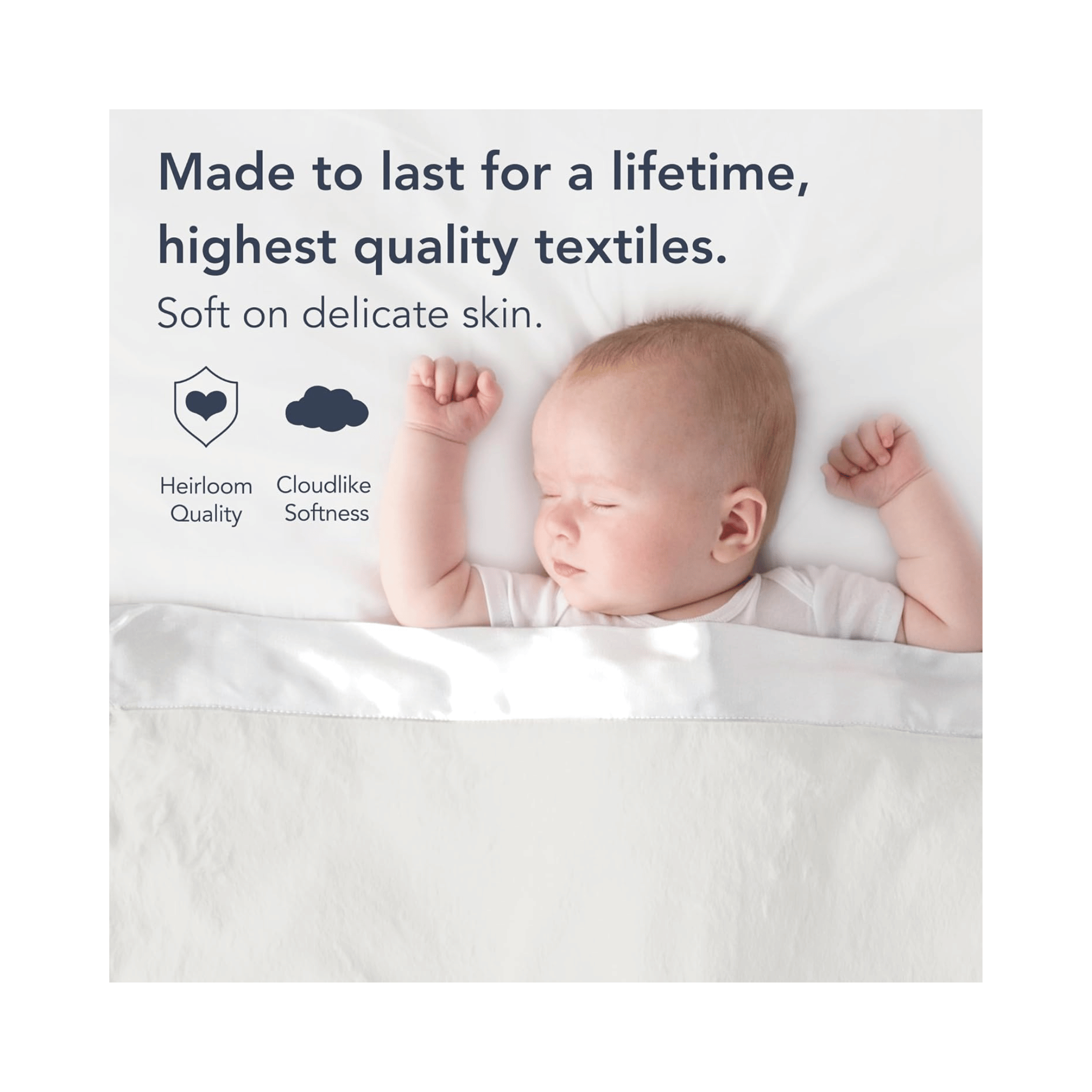 Baby sleeping satin trim blanket