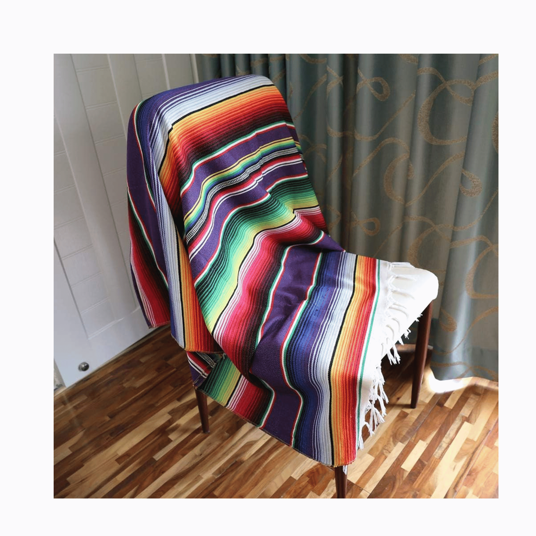 Xplanet vibrant woven blanket