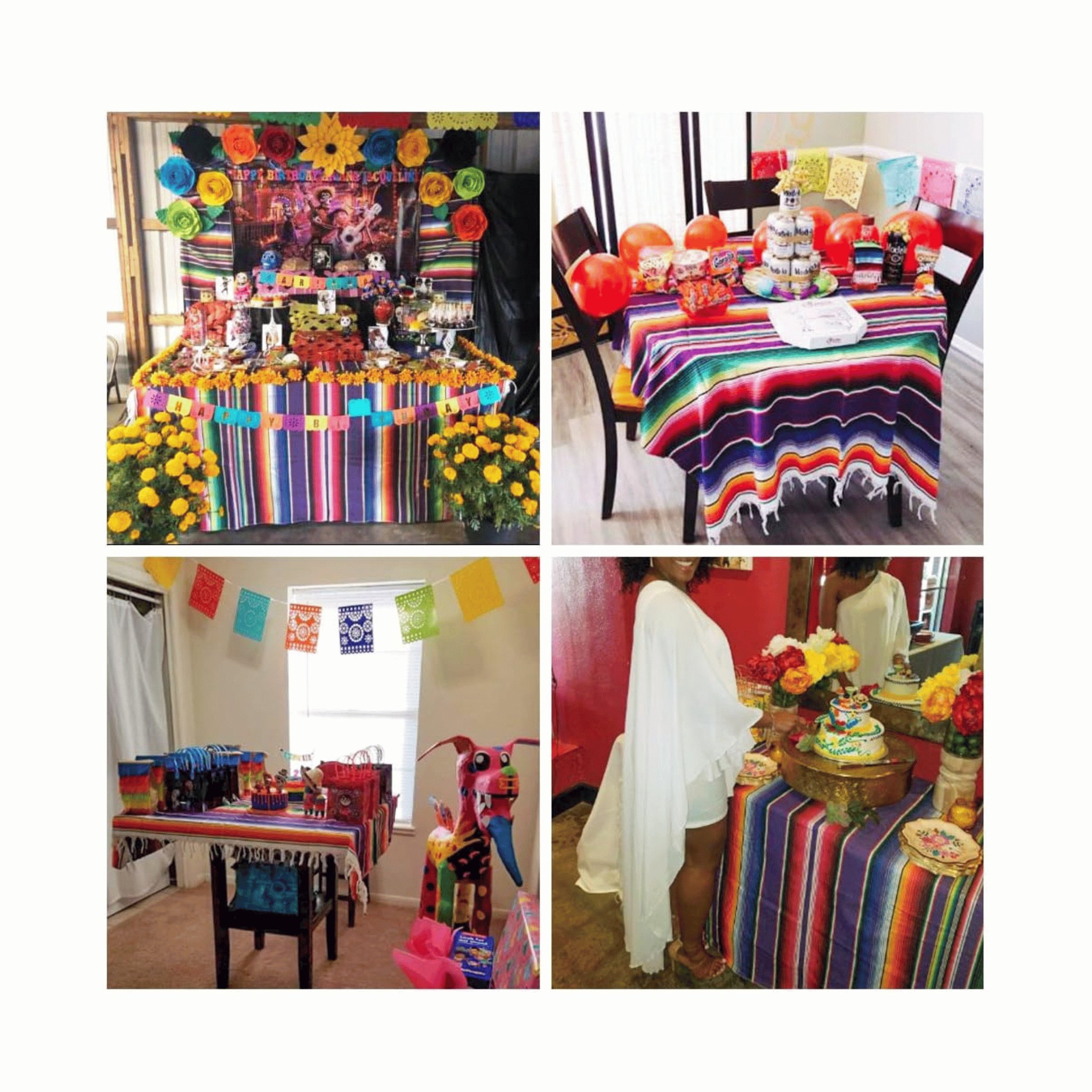 Xplanet serape tablecloth blanket