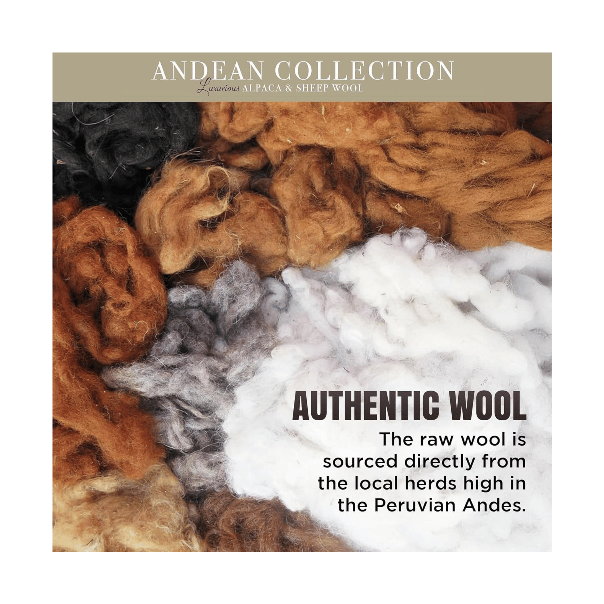 Andean alpaca wool fibers Peru.