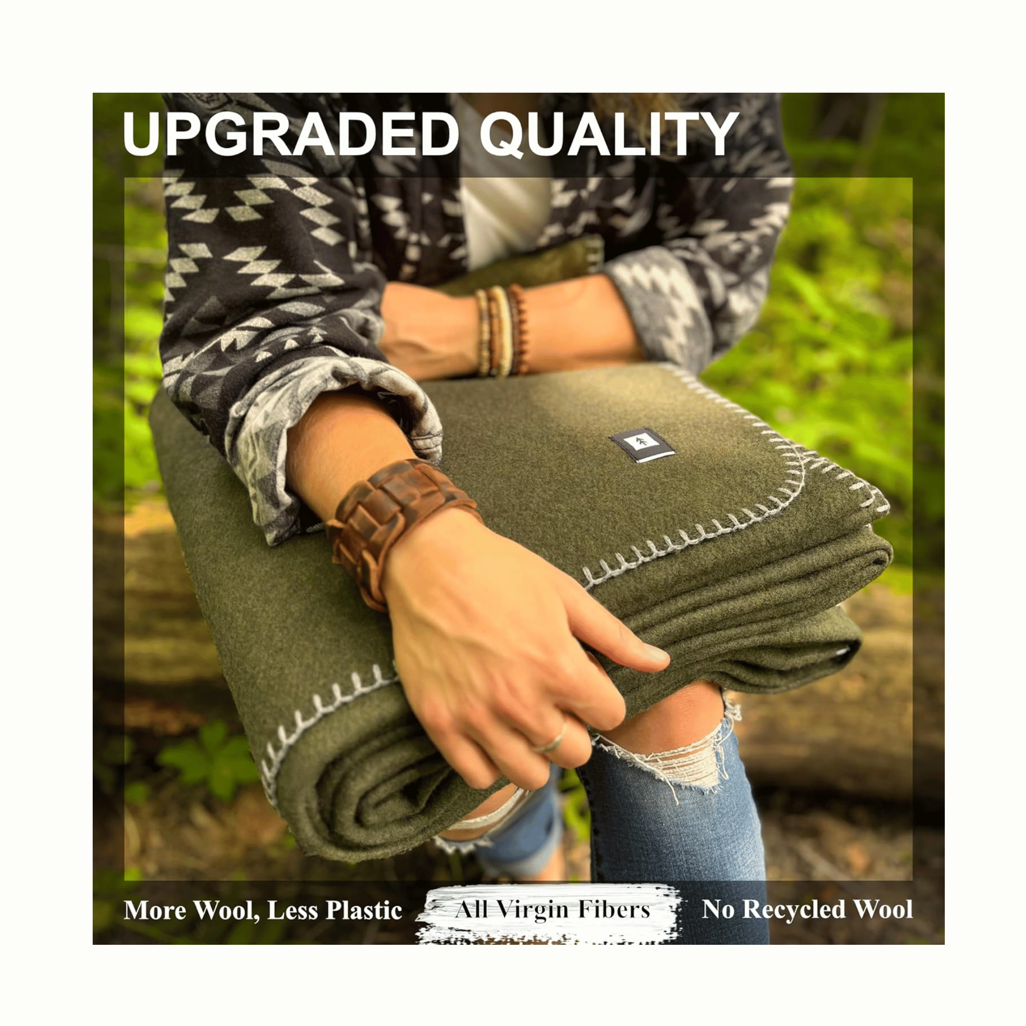 EKTOS virgin wool blanket outdoor