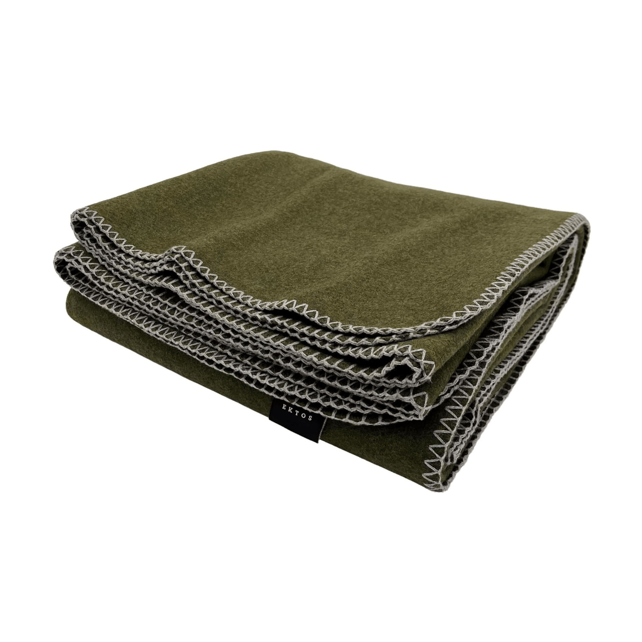 EKTOS virgin wool blanket folded