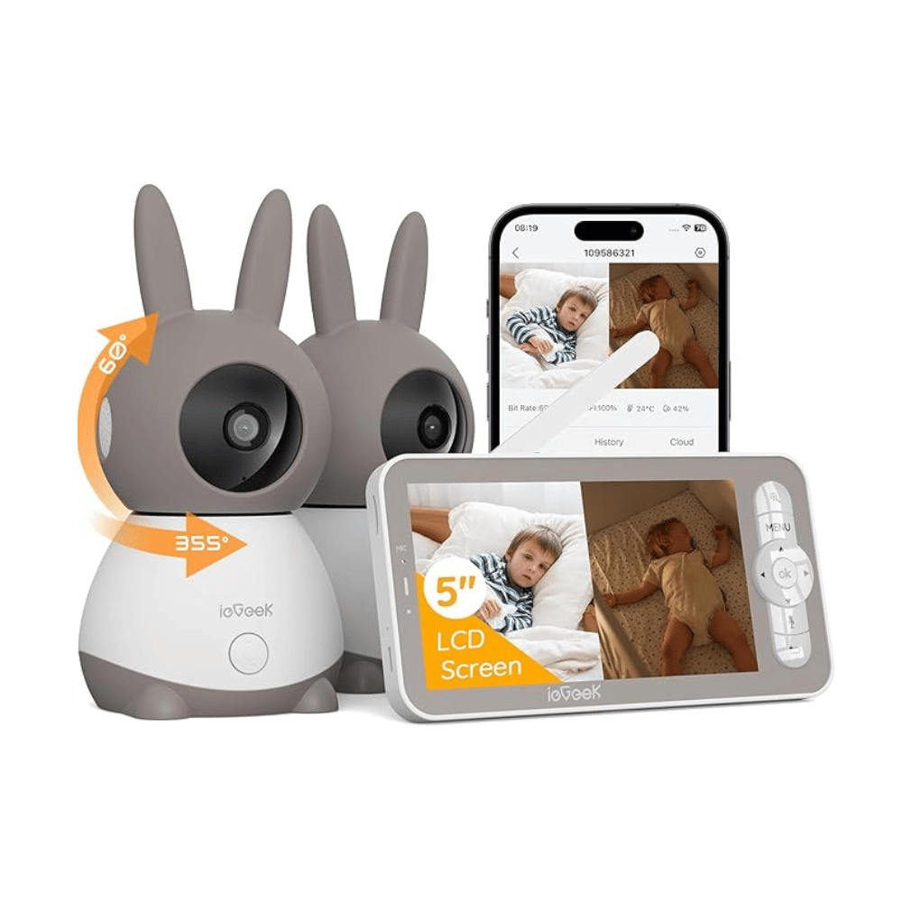 ieGeek 2K split screen baby monitor