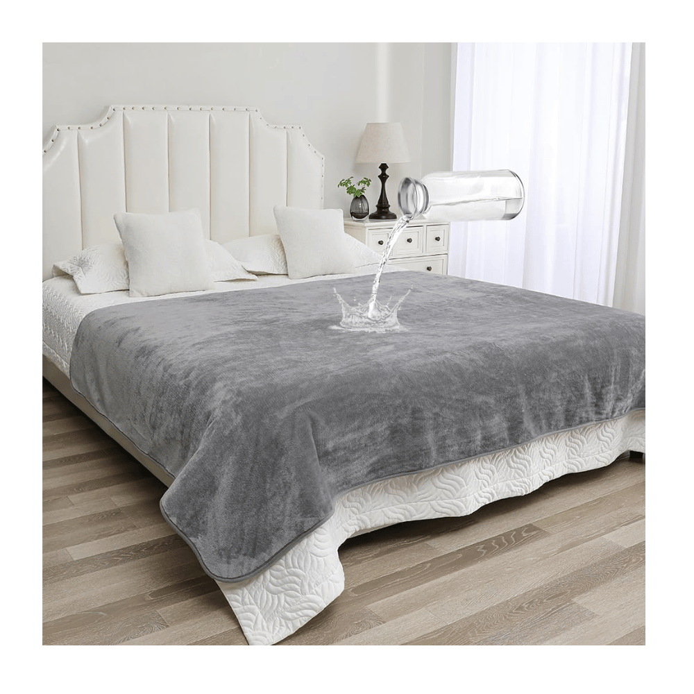 Yarelinza grey waterproof blanket