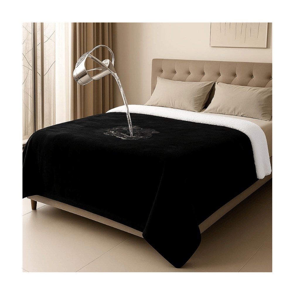 Love Black waterproof blanket