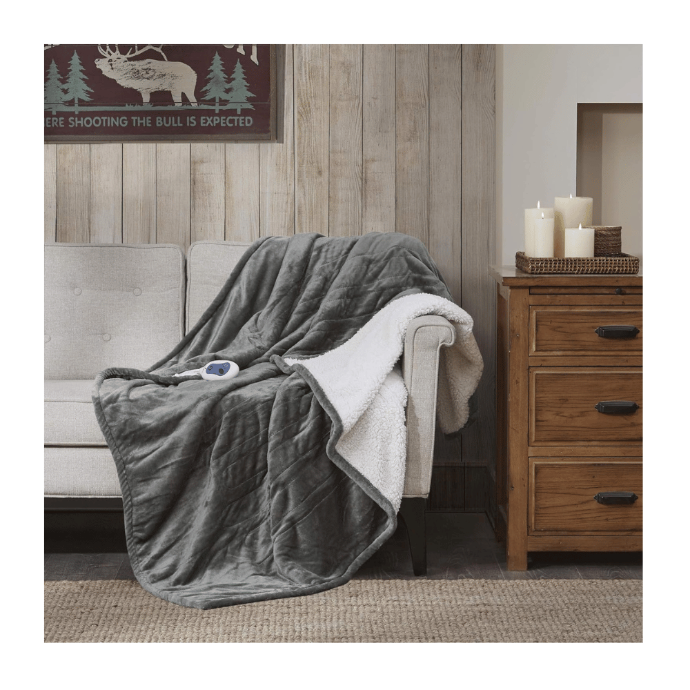 Woolrich heated throw design