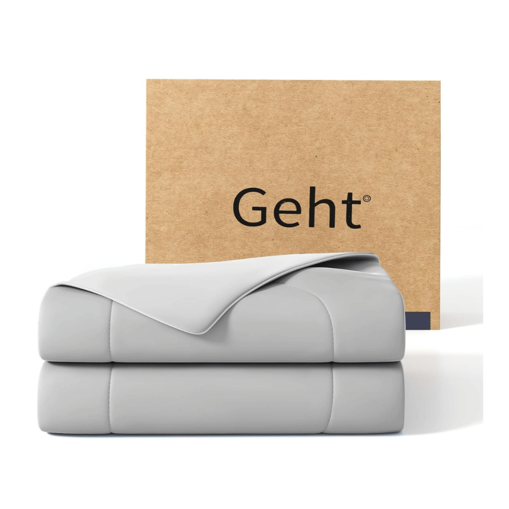 Geht cooling blanket folded with box lightweight cool gray blanket