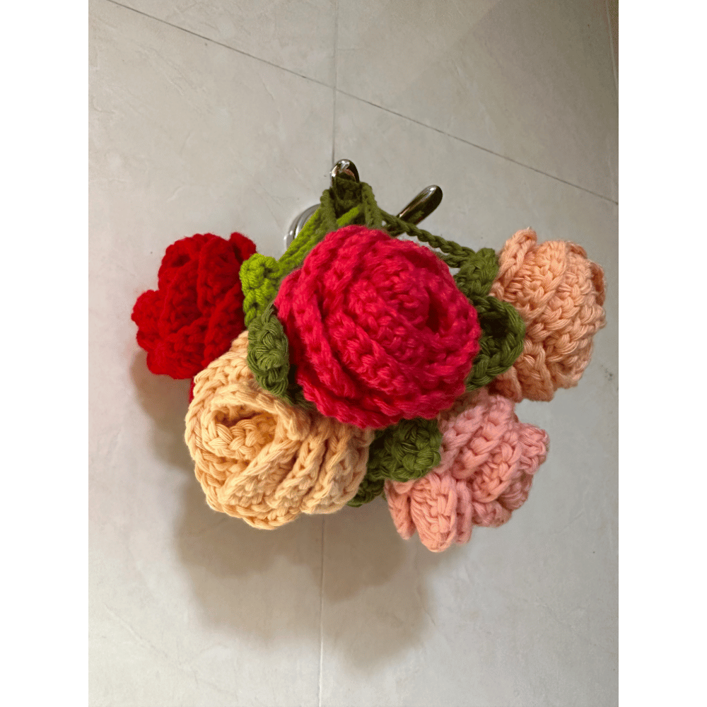 crochet rose flowers