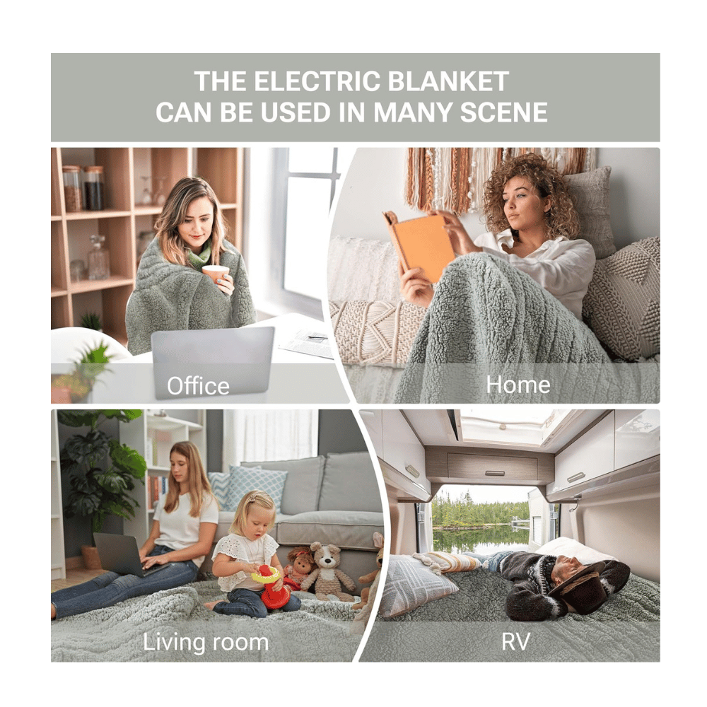 Sherpa electric blanket versatility