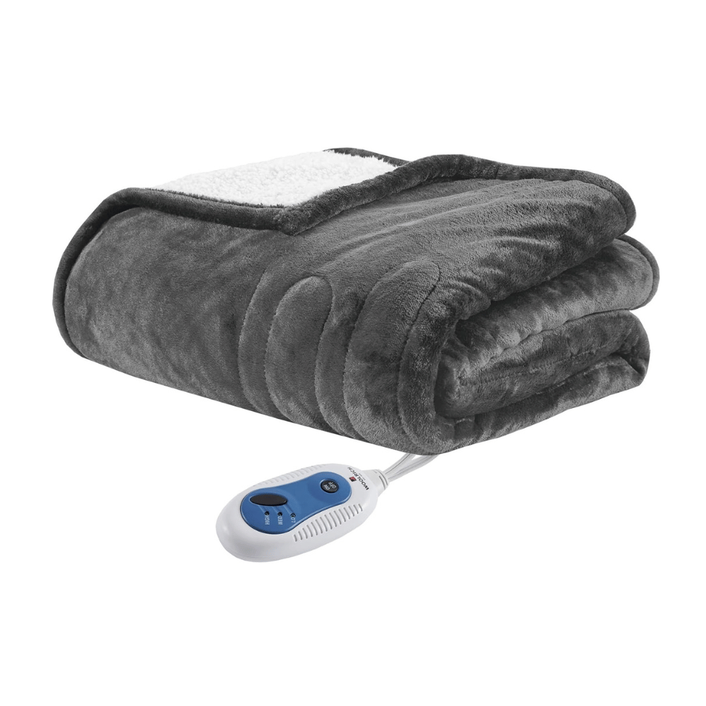 Woolrich heated plush blanket