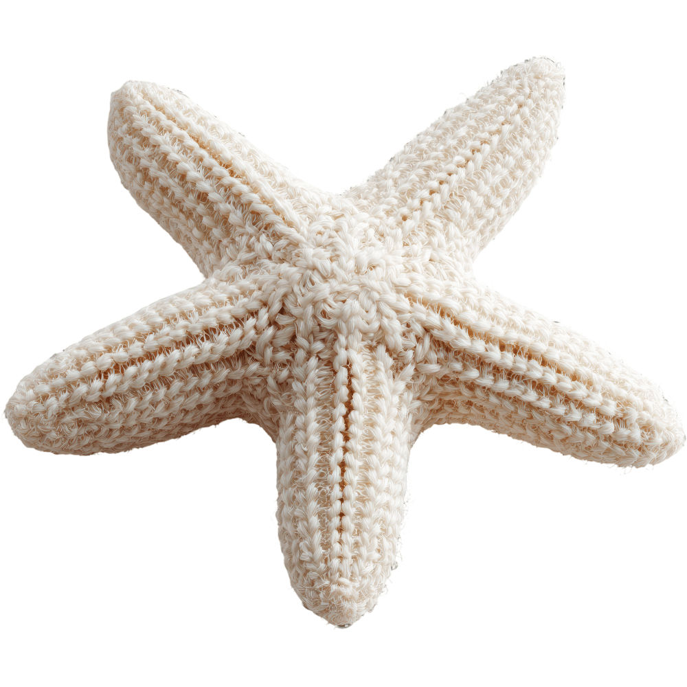crochet star pillow
