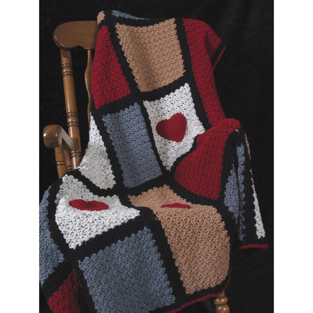 heart crochet blanket