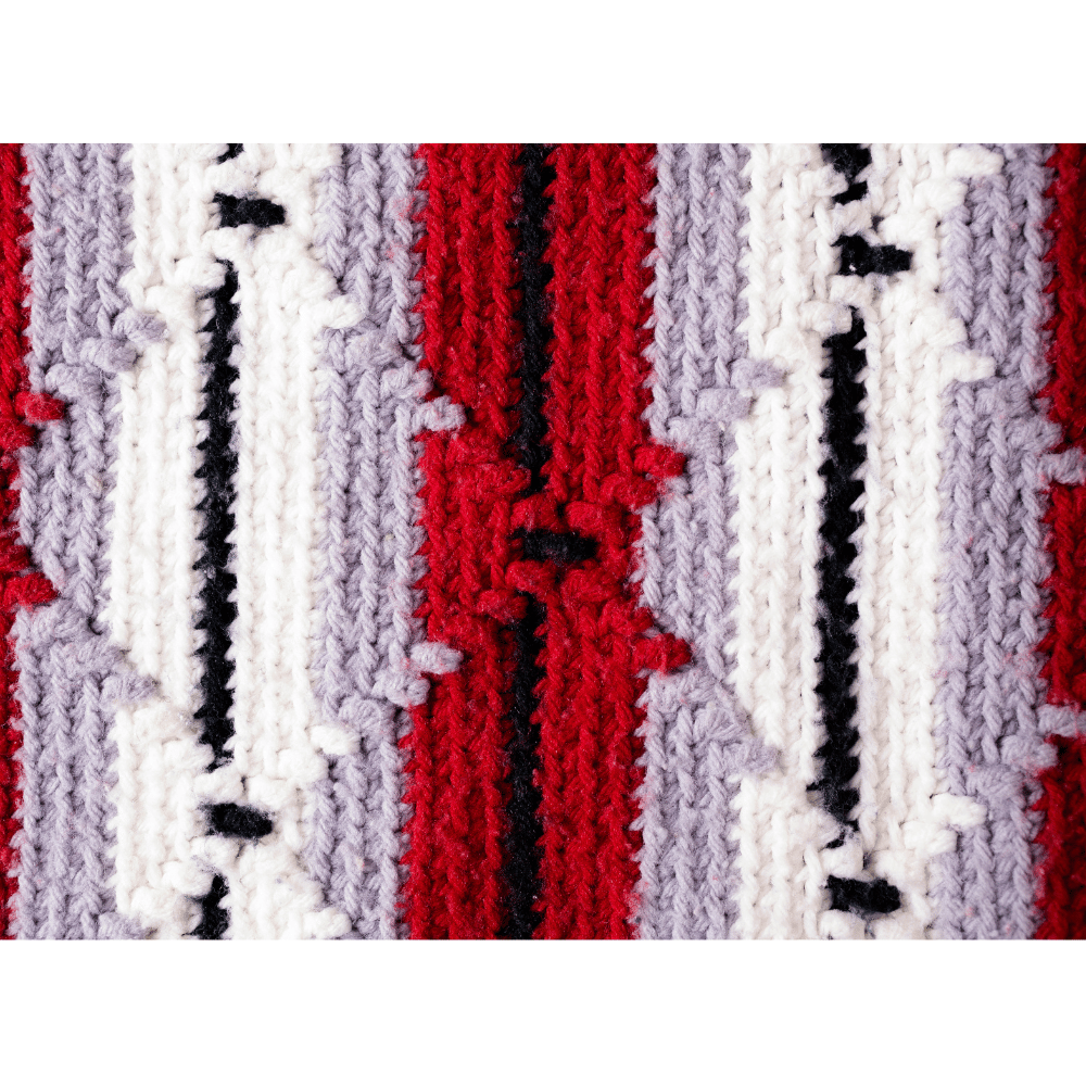 striped crochet blanket