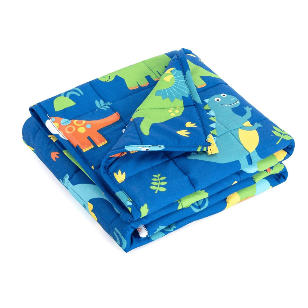 mr sandman weighted blanket for kids colorful cotton (MyRadiantSleep.com)