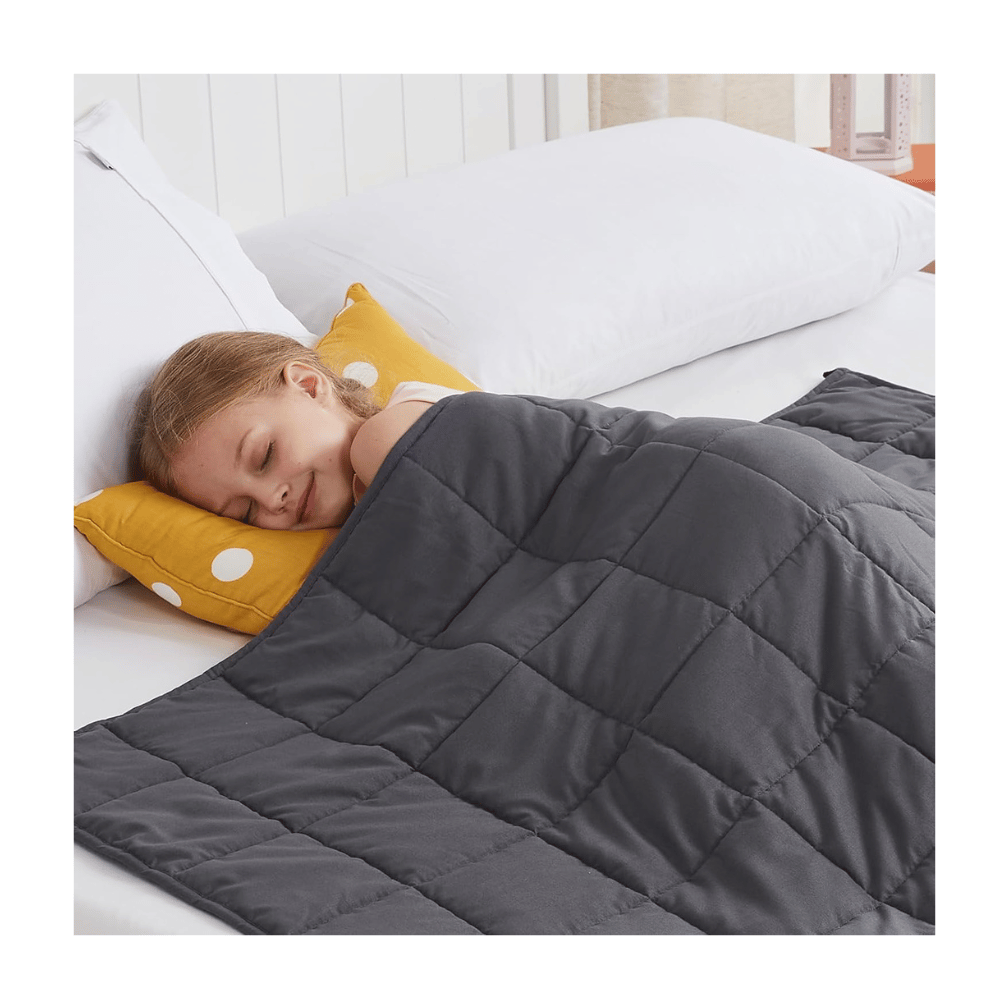 cuteking weighted blanket for children calming sleep (MyRadiantSleep.com)
