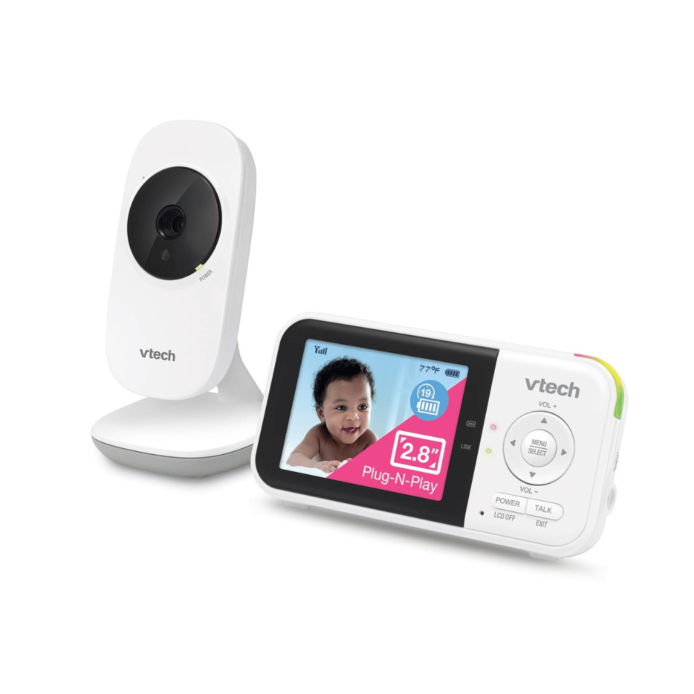 VTech VM819 baby monitor with 2.8-inch screen and secure non-WiFi camera