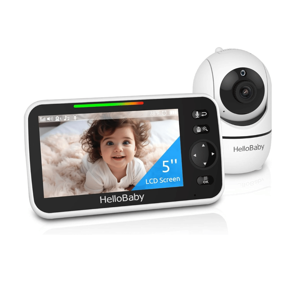 hellobaby 5 inch no wifi baby monitor with wide clear display for secure viewing (C: HelloBaby/Amazon)