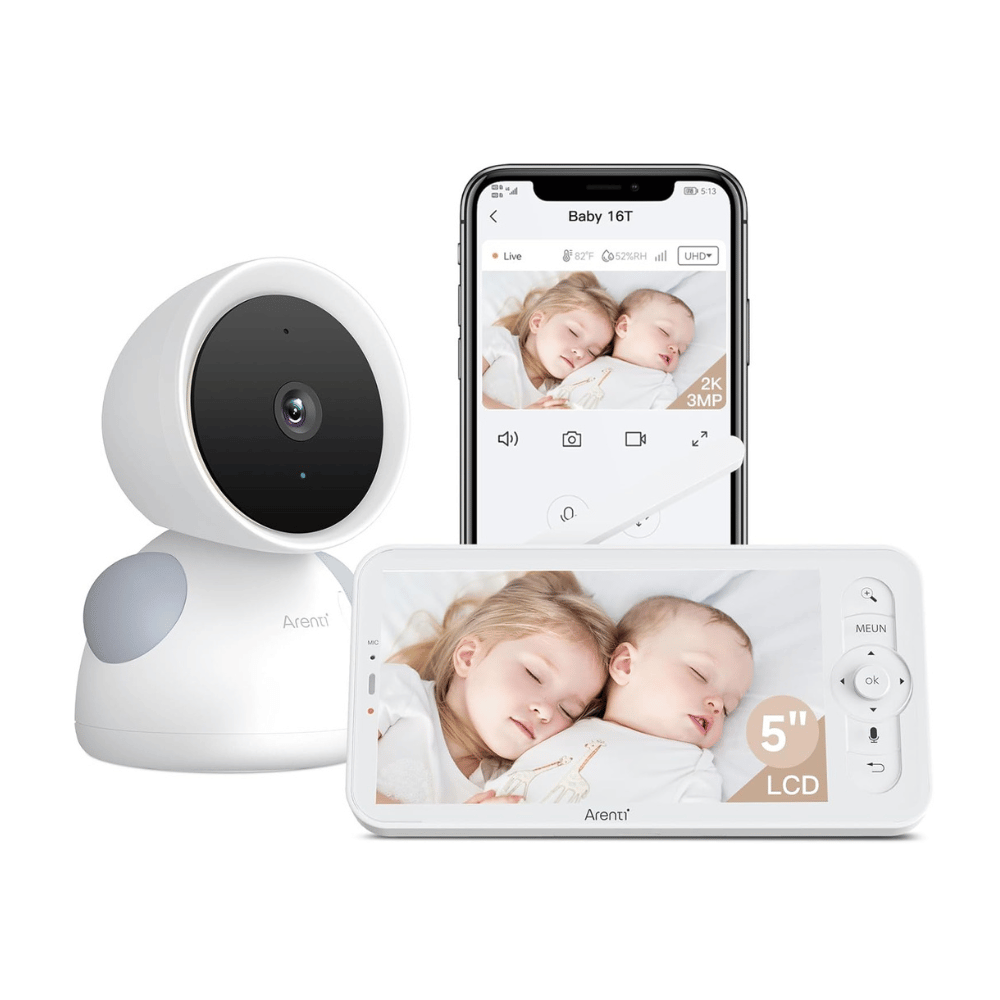 arenti 2k 3mp baby monitor with phone app and 5 inch lcd screen (C: Arenti/Amazon)
