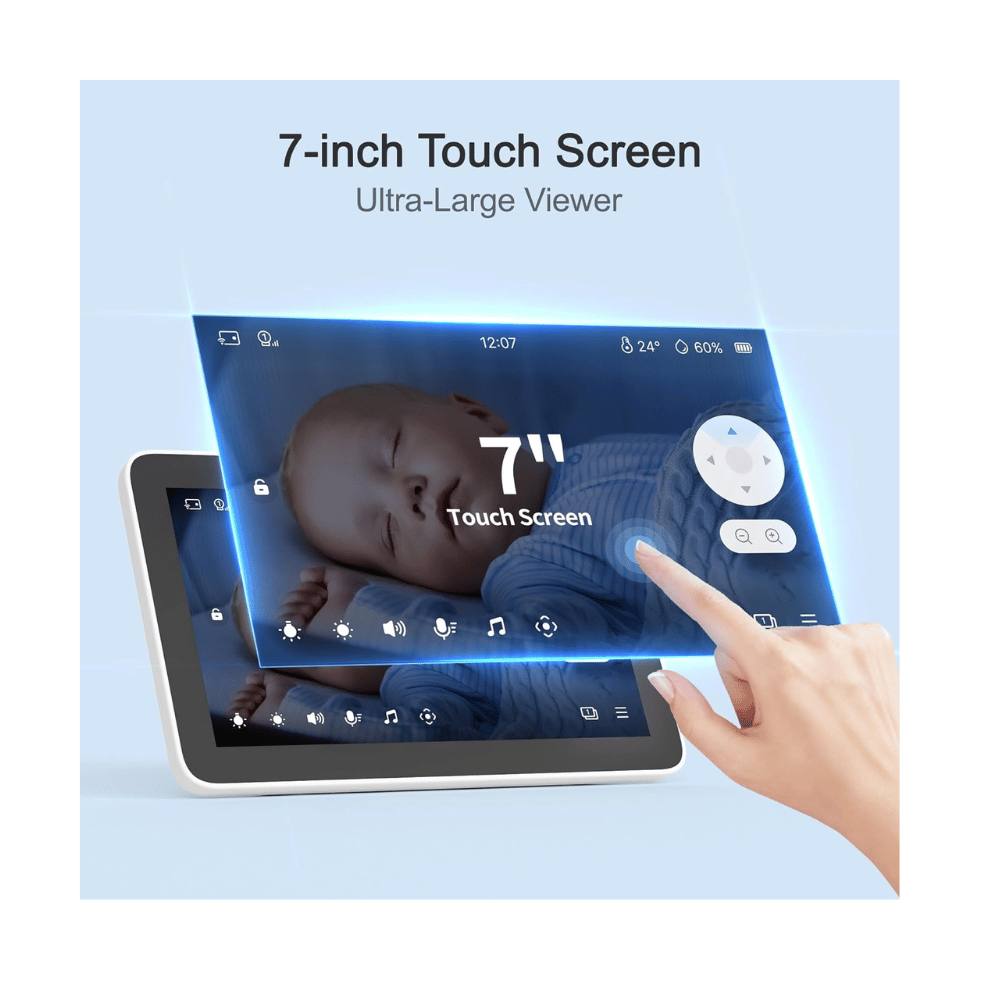 simsky baby monitor 7 inch touch screen display for clear baby viewing (C: Simsky/Amazon)