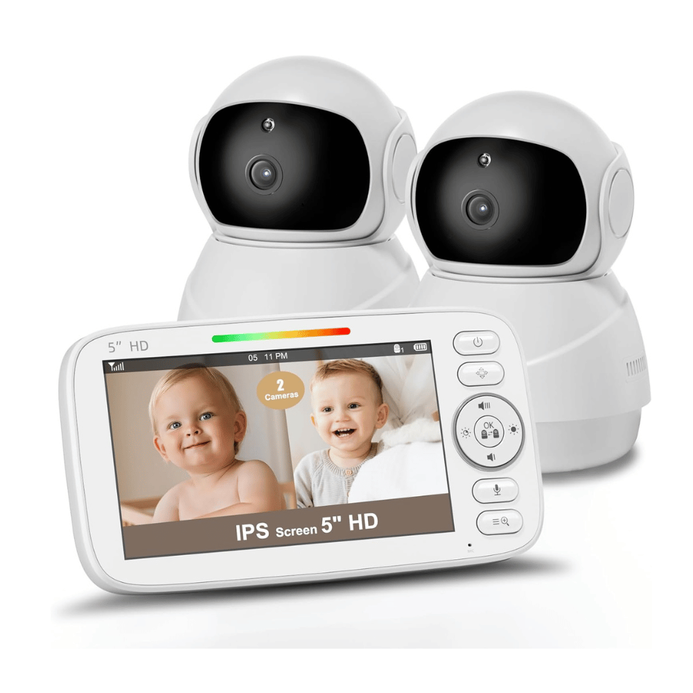 kidsneed 5 inch split screen baby monitor with dual cameras hd video (C: Kidsneed /Amazon)