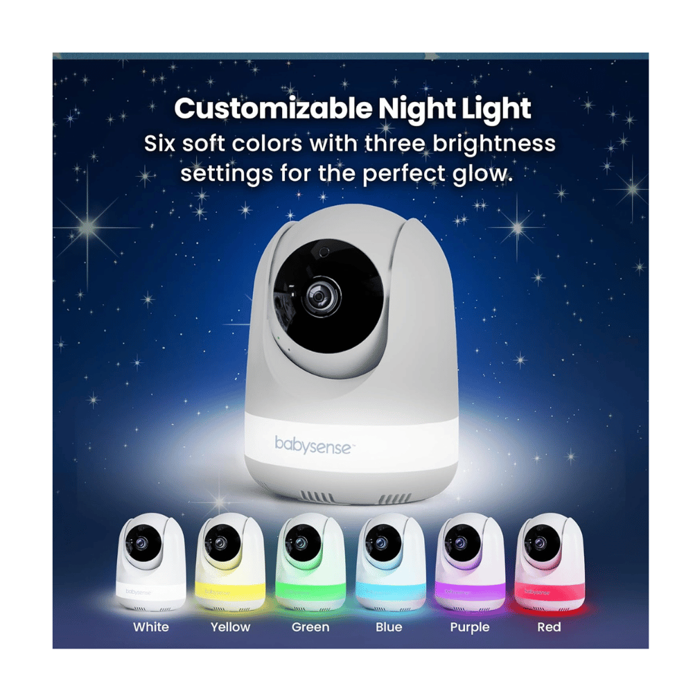 babysense baby monitor six color customizable night light feature (C: Babysense/Amazon)