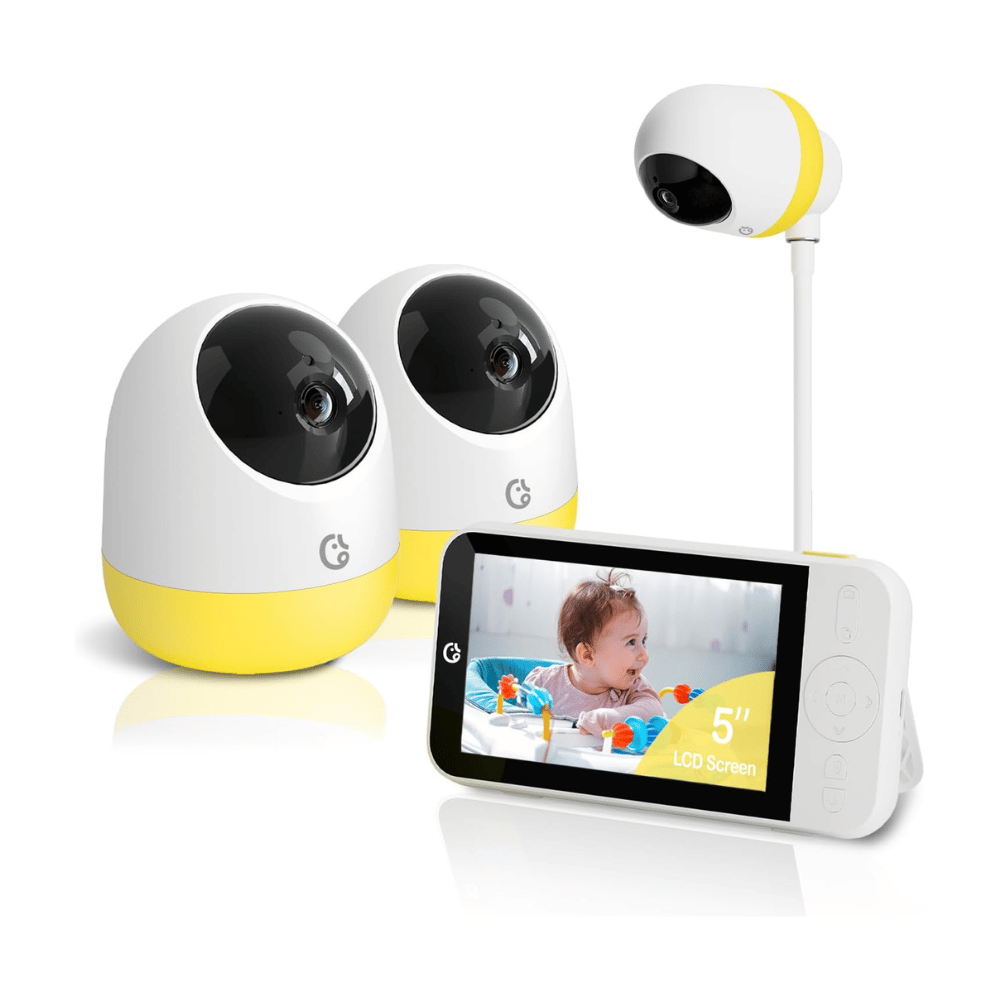 ellie pro dual baby camera system with split screen monitor and mobile view (C: Ellie/Amazon)