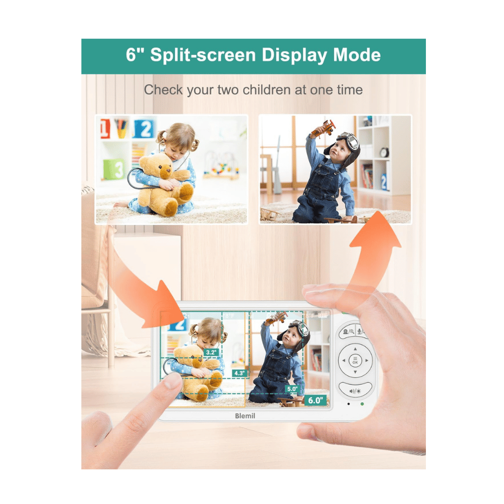 blemil baby monitor with night vision and remote pan tilt for nursery viewing (C: Blemil/Amazon)