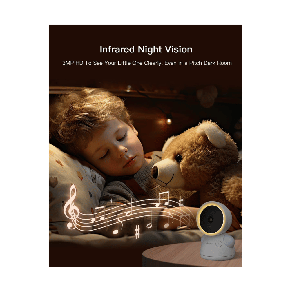 arenti baby monitor with infrared night vision gentle glow for clear viewing without waking baby (C: Arenti/Amazon)