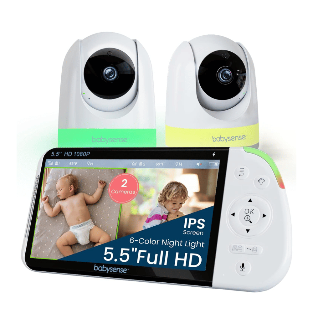 babysense full hd baby monitor with two cameras and split screen (C: Babysense/Amazon)