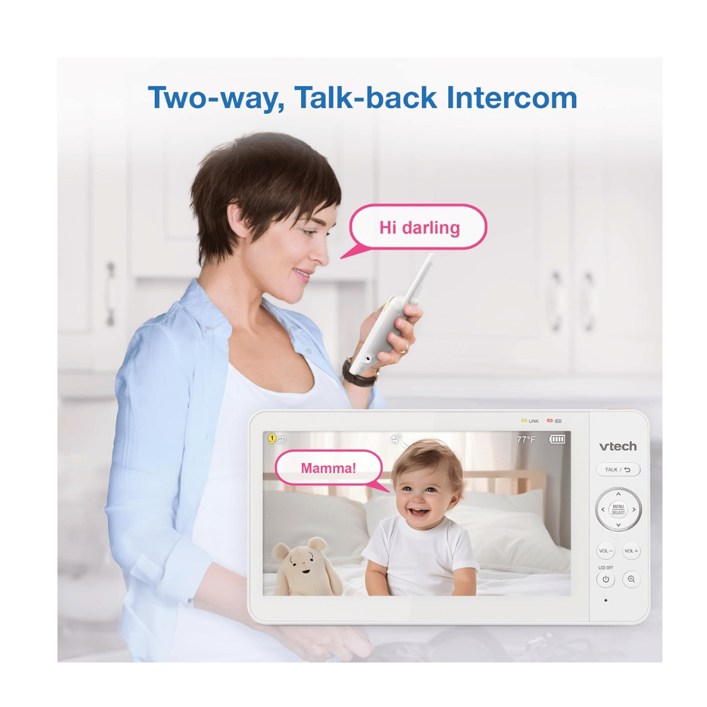 vtech baby monitor two way talk back intercom parent speaking (C: VTech /Amazon)