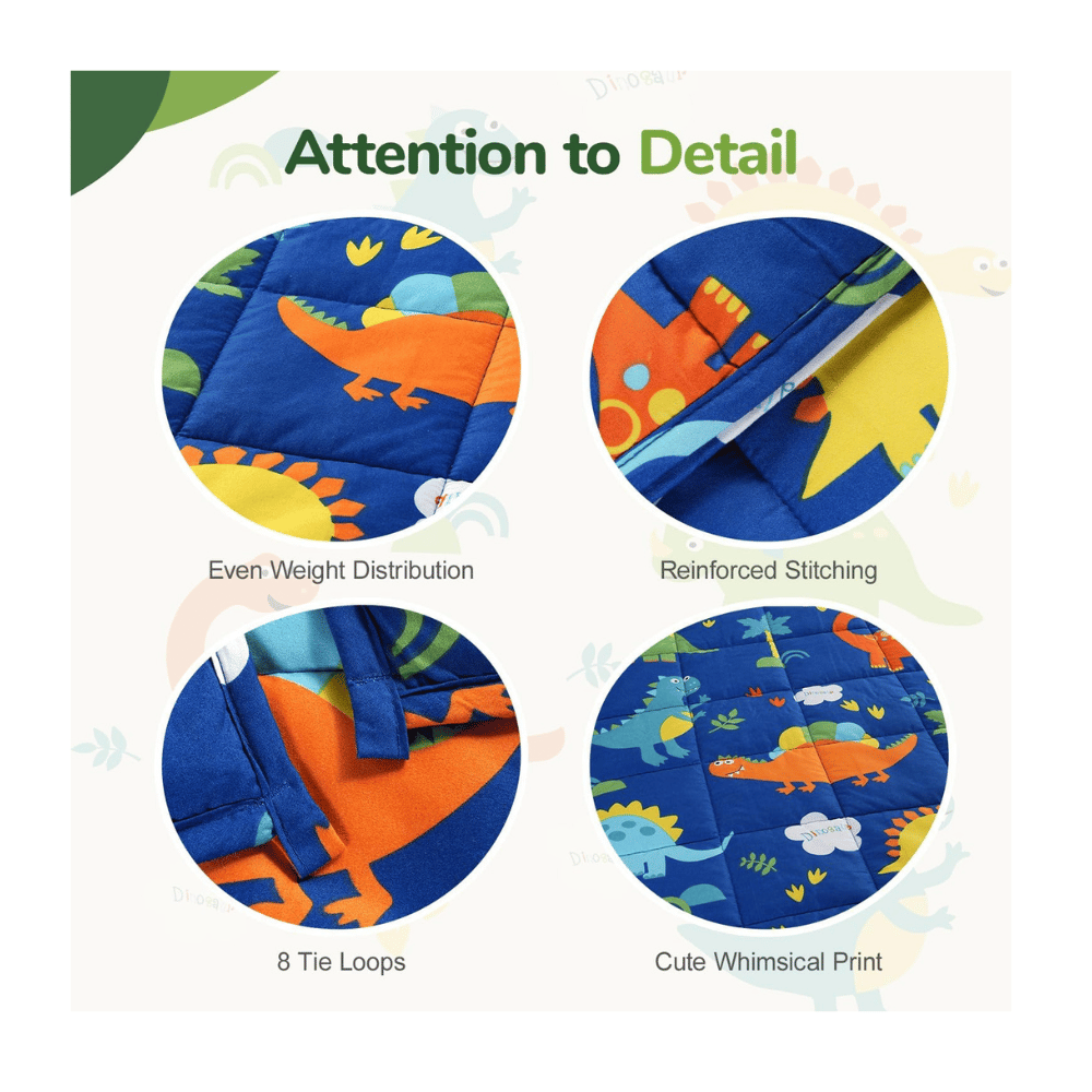 sivio kids weighted blanket breathable cotton fabric (MyRadiantSleep.com)