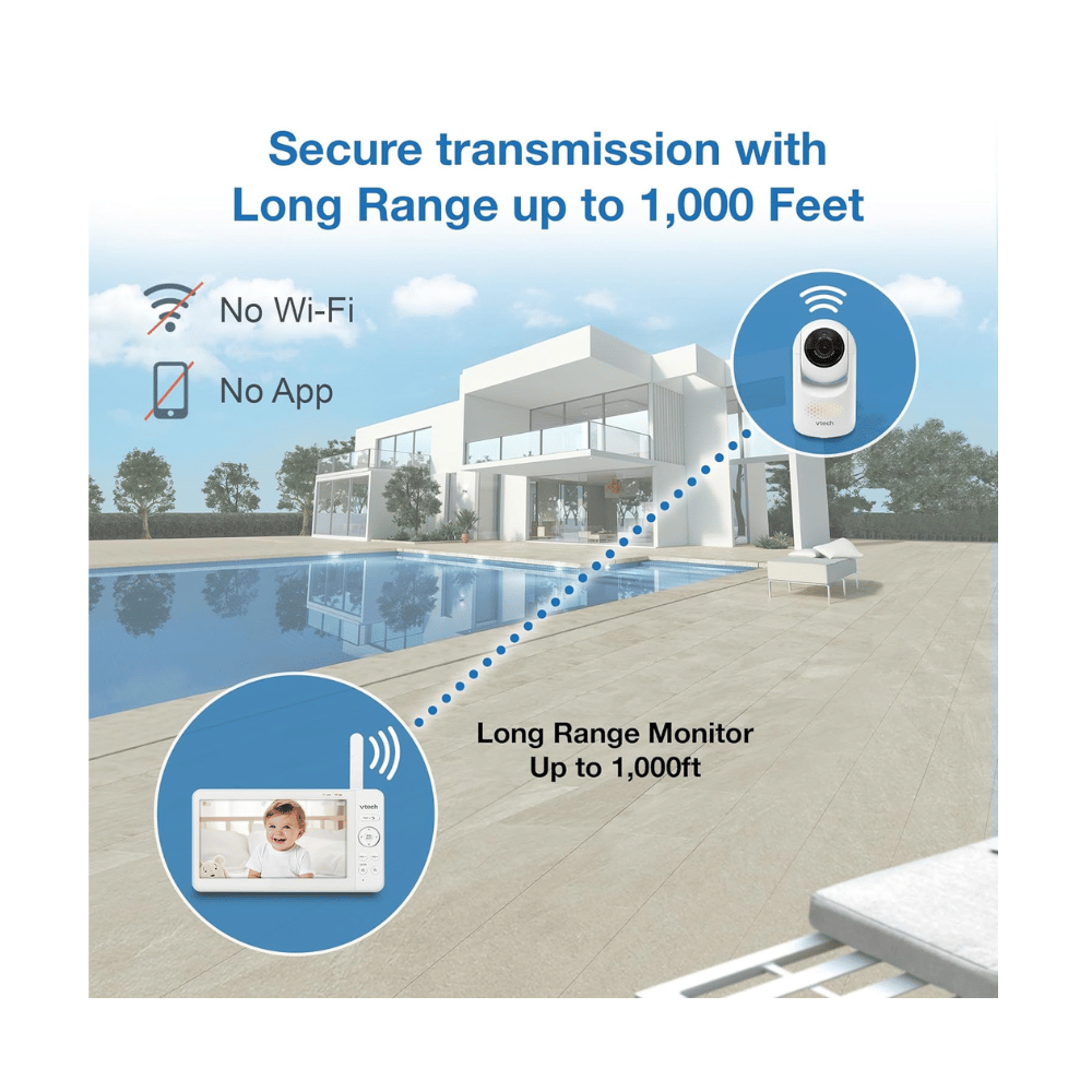 vtech baby monitor long range 1000 feet non wifi secure transmission (C: VTech /Amazon)