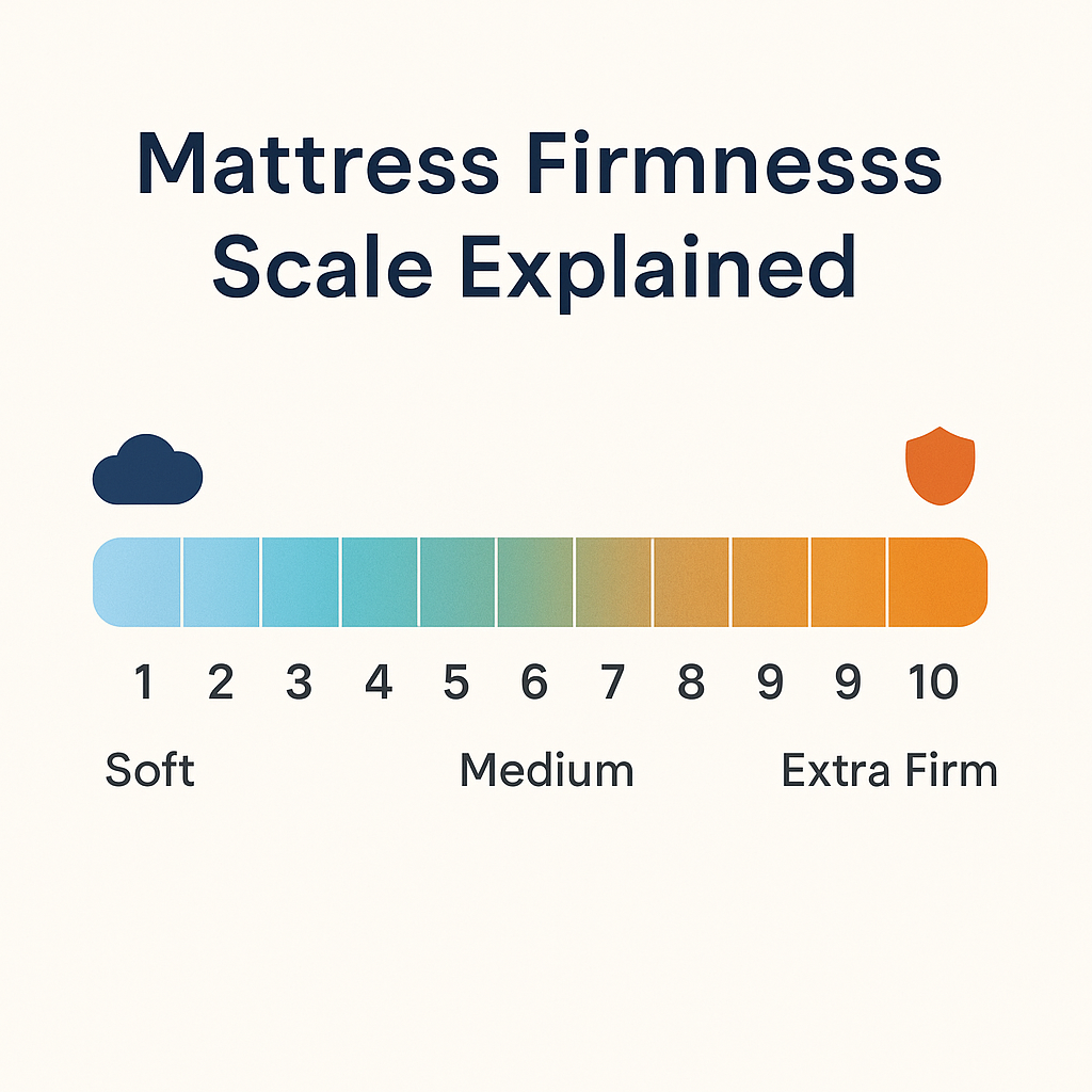 mattress firmness scale chart from soft to extra firm