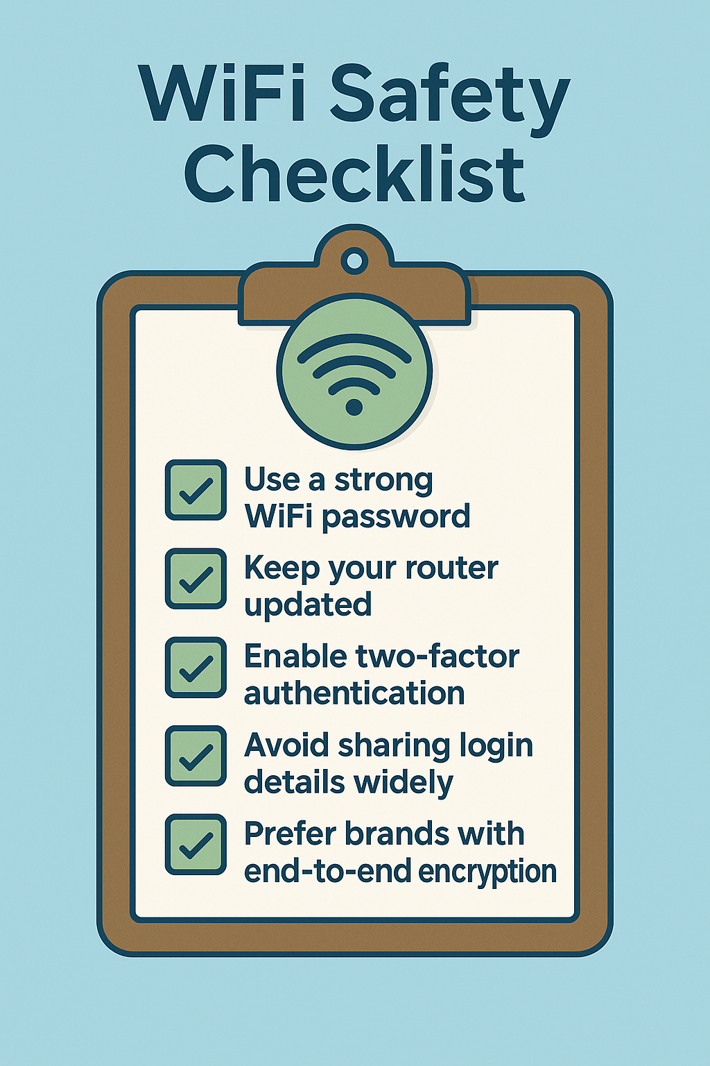 wifi safety checklist for securing baby monitor apps and home networks