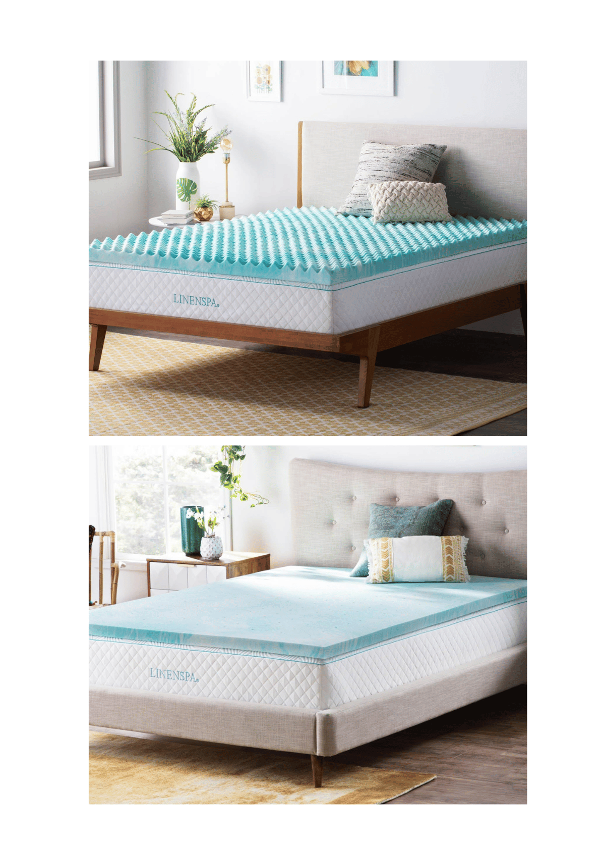 Linenspa mattress toppers cooling comfort bed