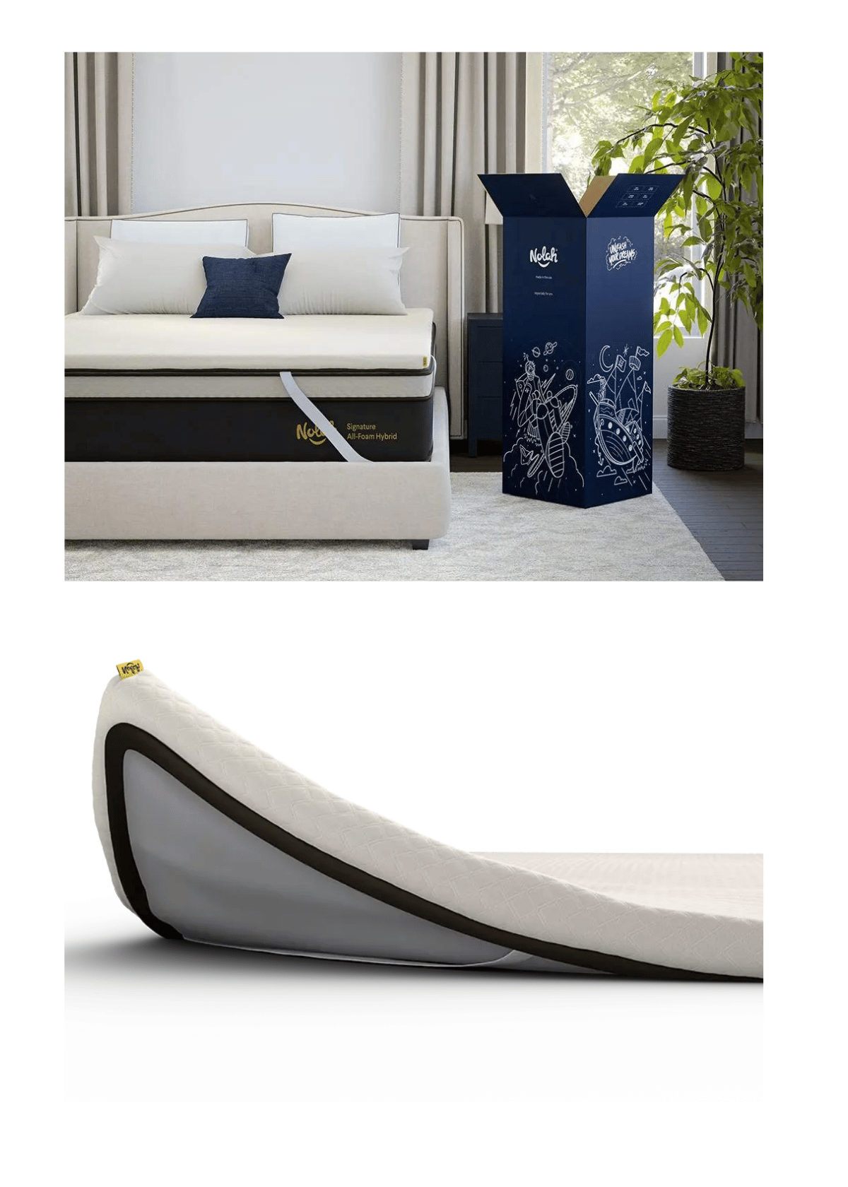 Nolah bed offering superior sleep support